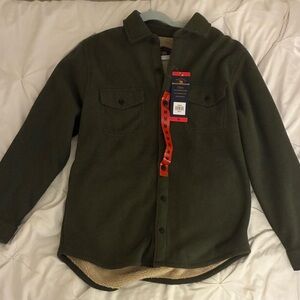 NWT Freedom Foundry olive fleece jacket